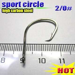 

HOT! fishing sport circle hook size:2/0# high carbon steel barbed hook quantily 5000pcs/lot ocean boat fishing