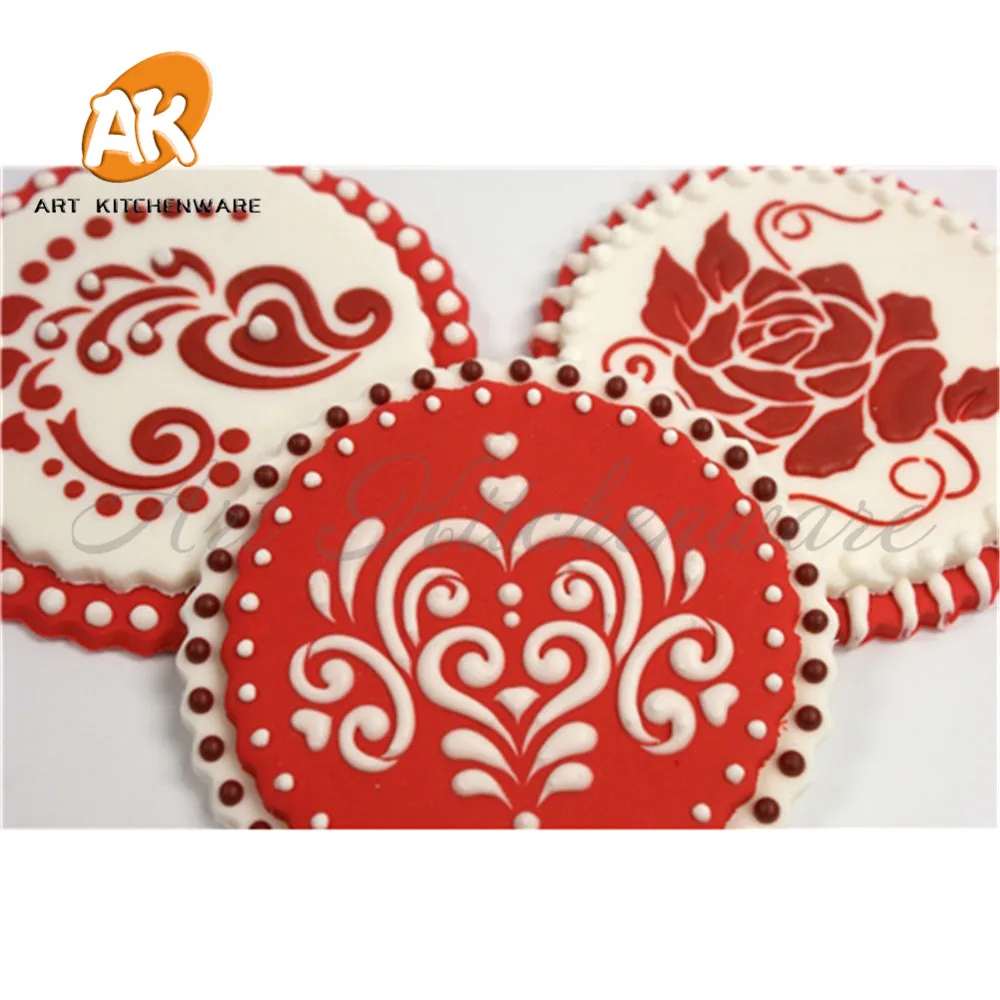 3 шт./лот набор трафарет для выпечки Mini Amore Cupcake украшения торта свободный с