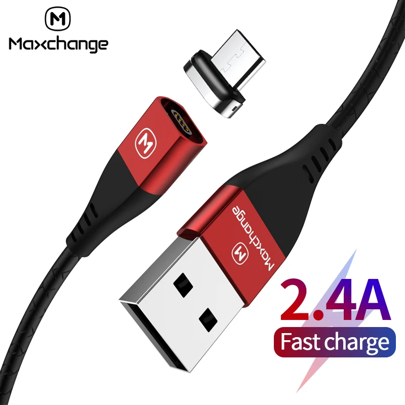 Micro USB кабель Магнитный 1 m Кабель 2.4A быстрой зарядки Зарядное устройство