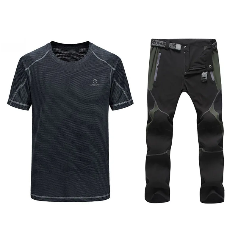 Мужская спортивная одежда быстросохнущая дышащая для бега фитнеса бадминтона