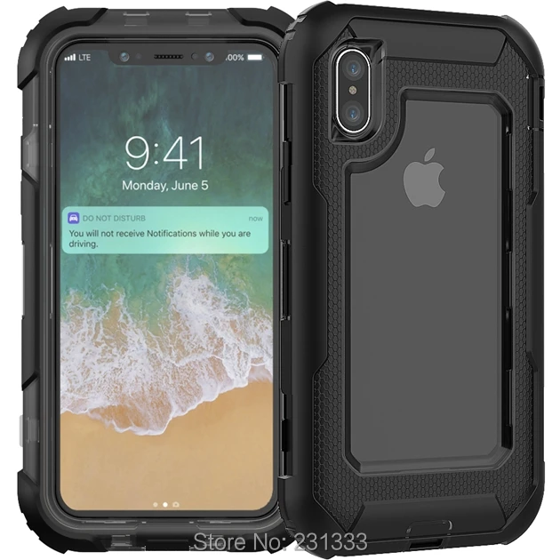 C ku Гибридный армированный робот клип силиконовый ПК Жесткий Чехол для Iphone X 8 7 PLUS