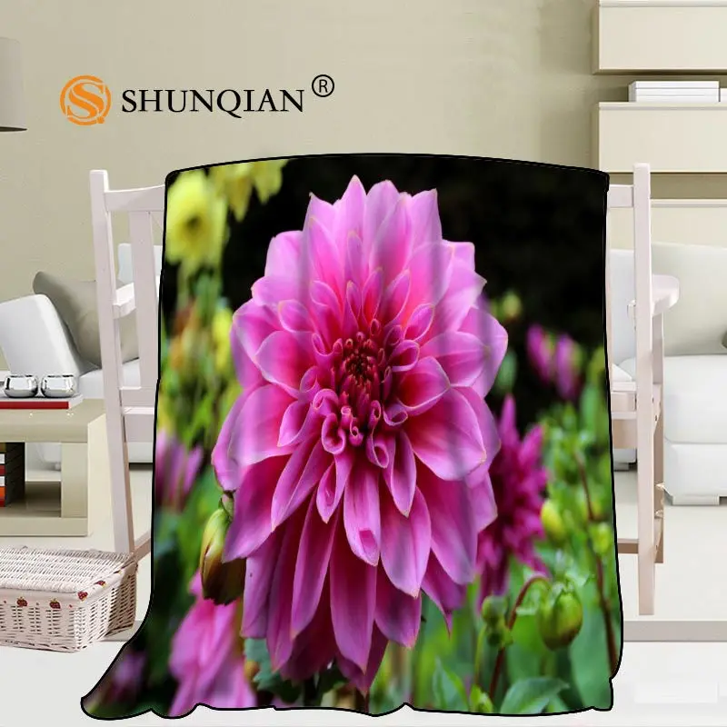 Preço Personalizado Dahlia Cobertor Mistura De Tecido 56x80inch50x60inch40x50inch Sofá Cama Cobertor Cobertor Criança Adulto Quente