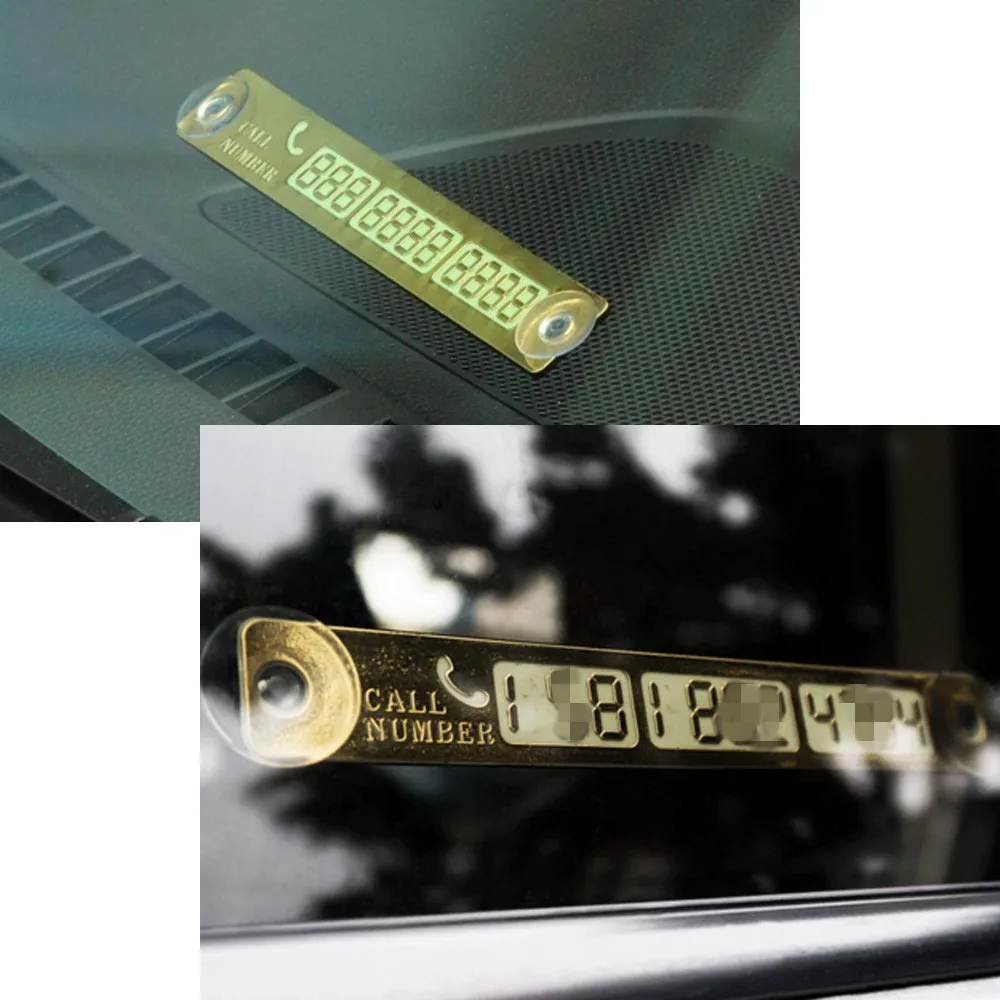 Runmade Стайлинг автомобиля телефонный номер носветильник присоска пластина