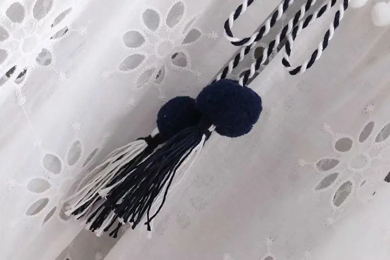 2018 Женская винтажная блузка с вышивкой в стиле пэчворк и оборками кимоно рубашка