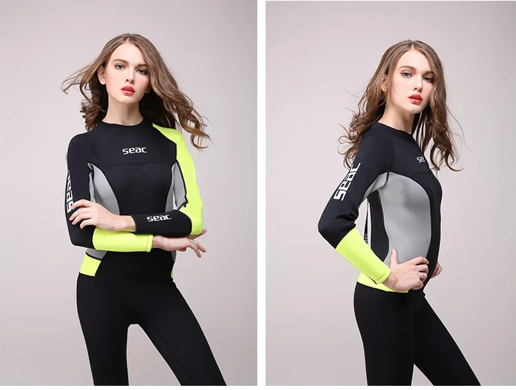 Гидрокостюмы Hisea женские неопреновый гидрокостюм для дайвинга Сноркелинга