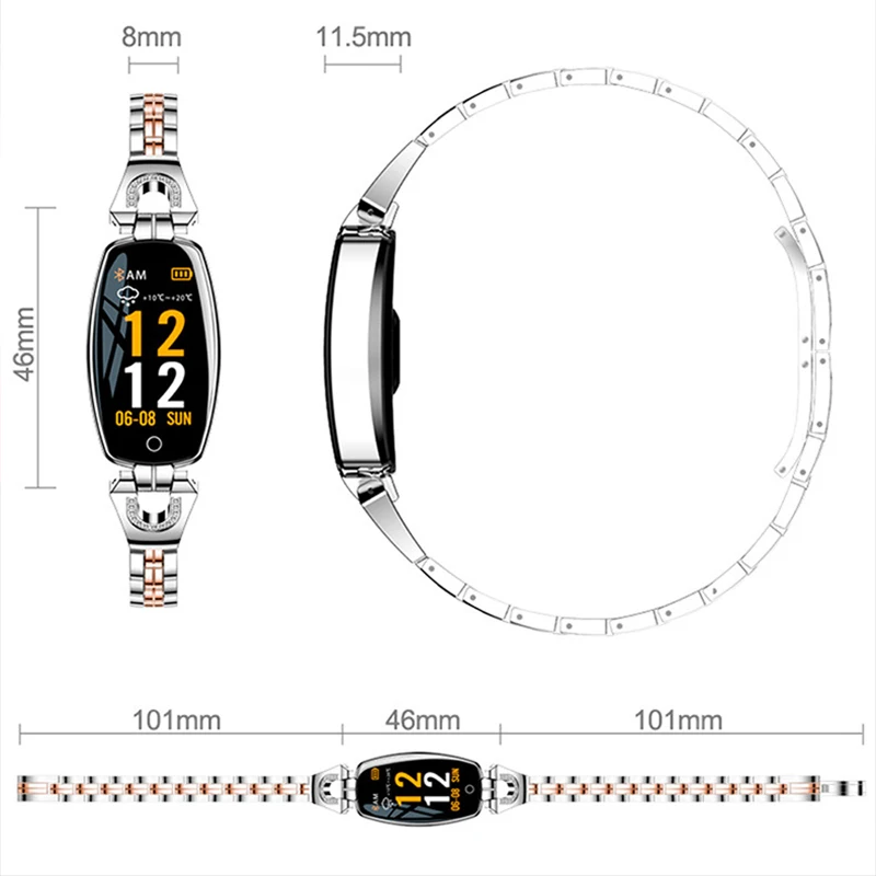 Браслет Смарт-часы женские брендовые роскошные маленькие наручные часы с