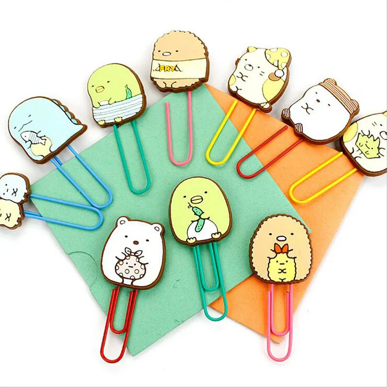 Новинка японские Мультяшные закладки Sumikkogurashi мультяшный держатель для бумаги