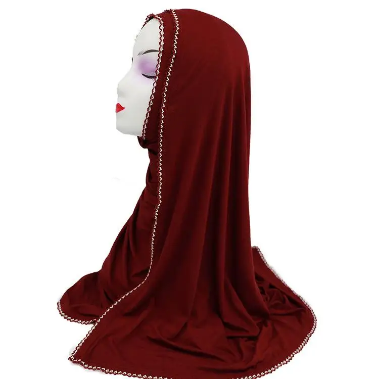 Muslim Women Long Scarf Hijab Islamic Maxi Shawl Wrap Covers Arab Solid Color Middle East Headscarf Turban Full Cover 170*70CM |