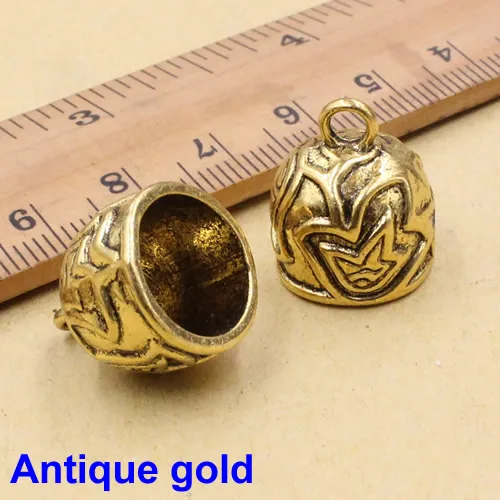 Antique gold Подходит: 12 мм Шнур обжимные наконечники пряжки наконечники для ожерелья браслет веревки разъемы для шнуров застежка DIY Аксессуары 20 шт./лот K05475 - Цвет: Antique gold
