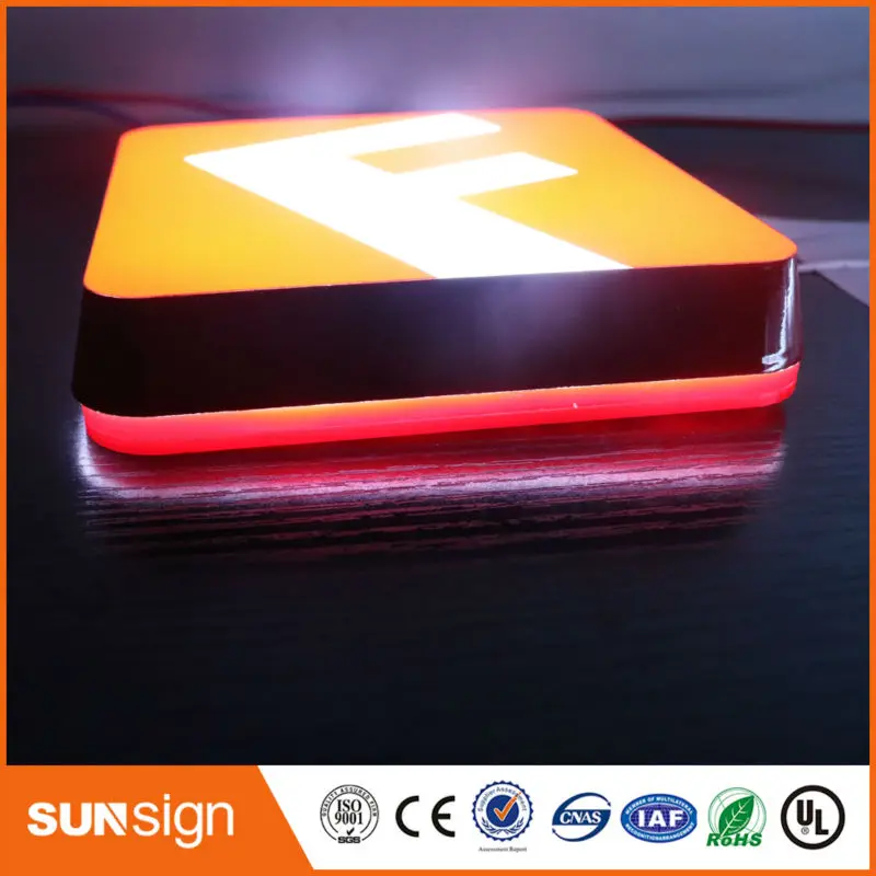 Factory Outlet Outdoor Super High Brightness Acrylic Front Lit Led Channel Letters