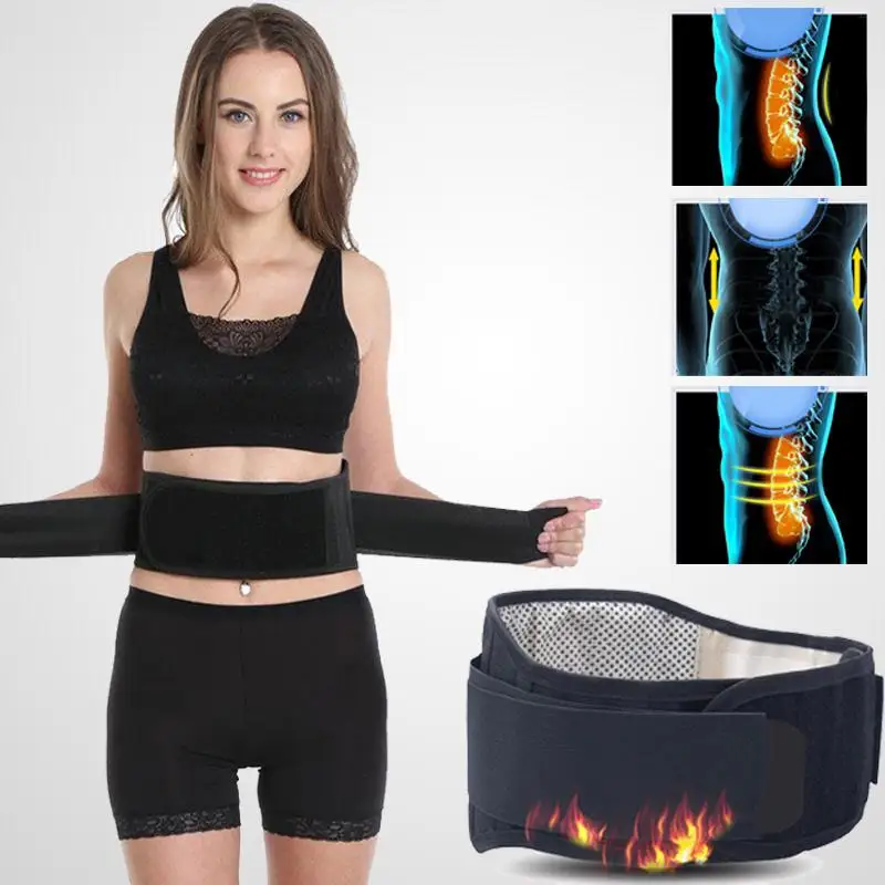 Tourmaline Self-heating Warm Waist Back Support Belt Brace Protection Pain Relief Health Care Stress Relaxation | Спорт и