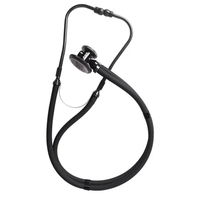 Черный Классический синий цвет Dual Head Professional медицинская Кардиология милый стетоскоп EMT - Цвет: Черный
