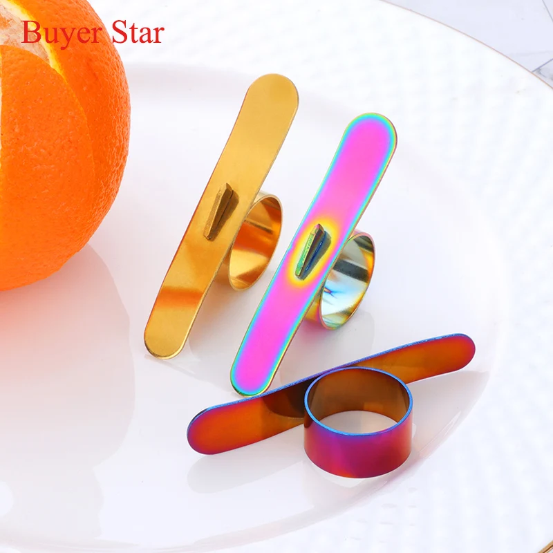 1 шт. из нержавеющей стали Оранжевый Овощечистка пальчикового типа лимон