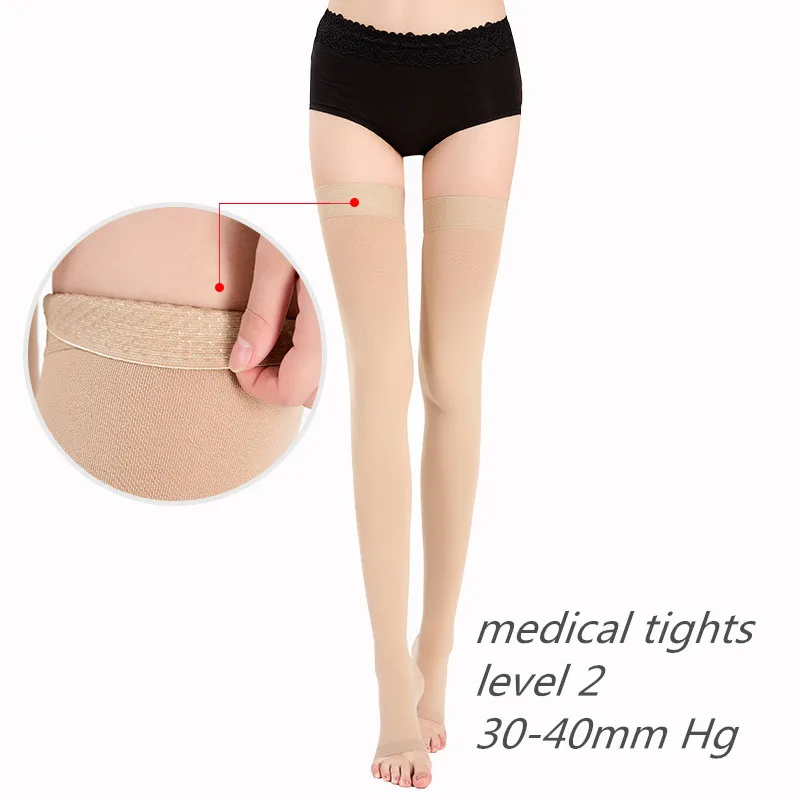 Женские компрессионные чулки до бедра 2 класса 23 мм Hg 32 2019|thigh high stockings|high stockingsthigh |