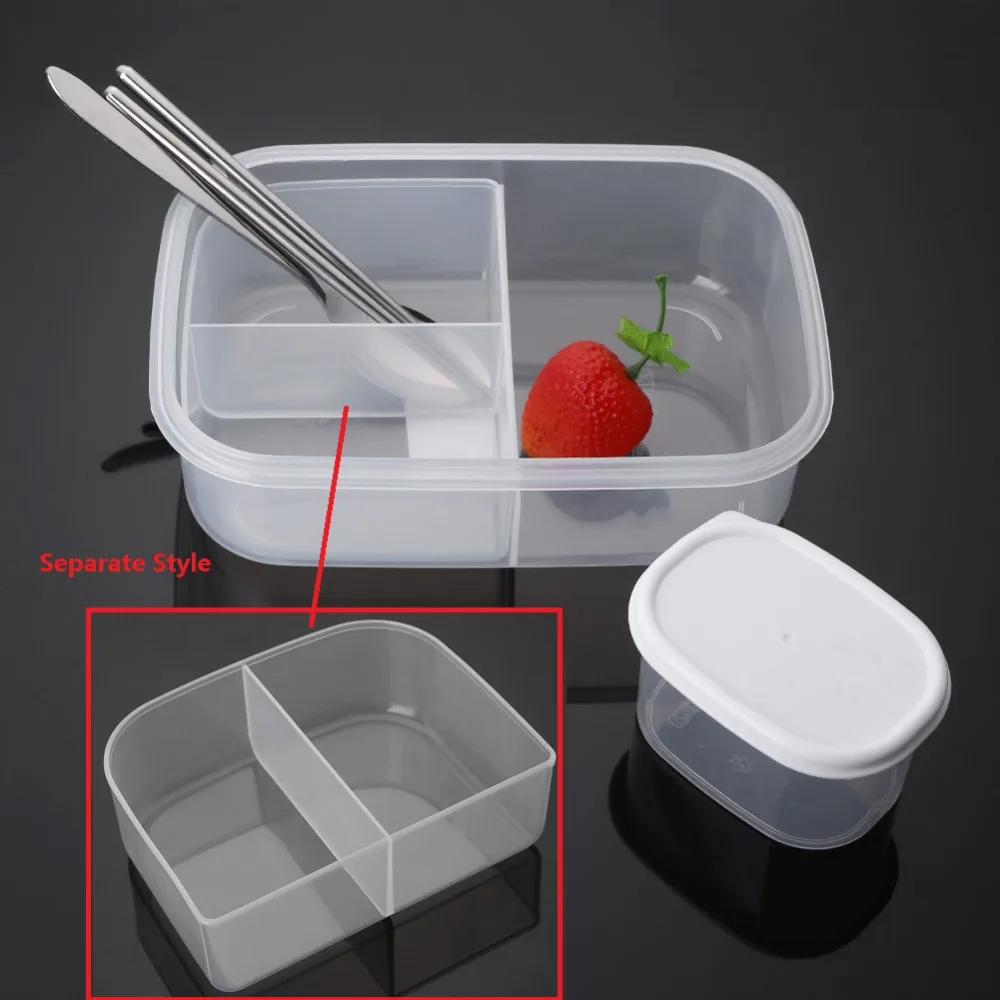 Baispo Microwaveble Ланч-бокс с столовыми приборами 1000 мл Портативный Bento box экологичный контейнер для еды с суповой чашей Ланчбокс