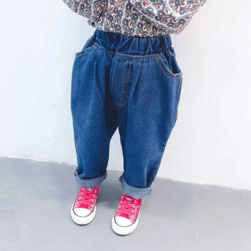 2019 длинные штаны шаровары для новорожденных на весну и осень джинсы мальчиков
