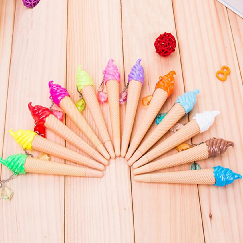 

1PC 0.5mm Creative Ice Cream Pen Kawaii Gel Pen Caneta Material Escolar Stationery Office School Supplies Gift Random Color