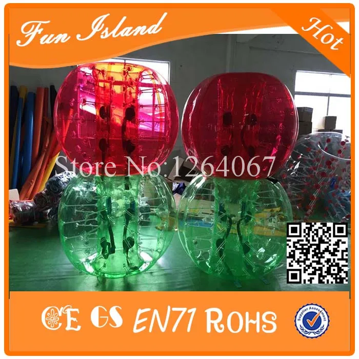 Бесплатная доставка 4 шт. (2Red + 2Blue) футбольные пузырьки бампербол в продаже|bubble