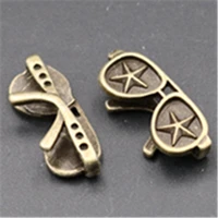 8pcs antique bronze color pilot wind mirror glamour alloy pendants diy jewelry craft findings a720