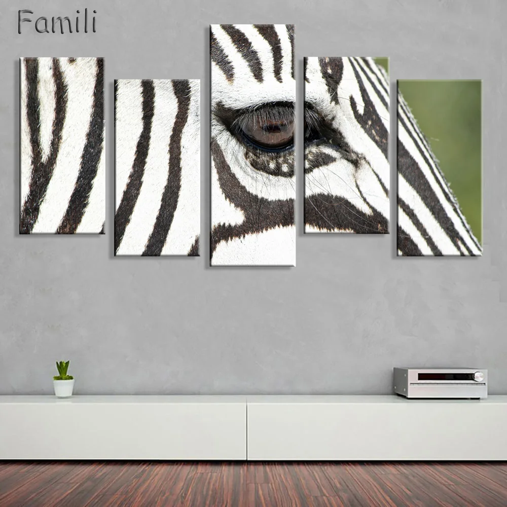 Зебра олень Простой холст картина стены Искусство фотообои и принты картины для