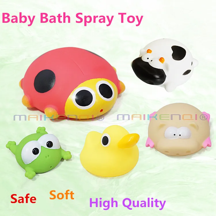 5 шт. Игрушки Для Ванной в Комнате Ребенка для Детей Водные спрей Животных Мягкие