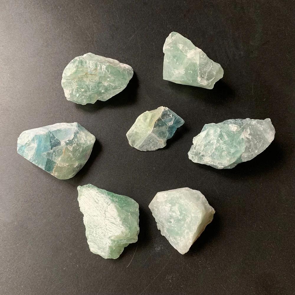 1 шт. зеленая флюоритовая Хрустальная сырая минеральная флюорита образцы камней