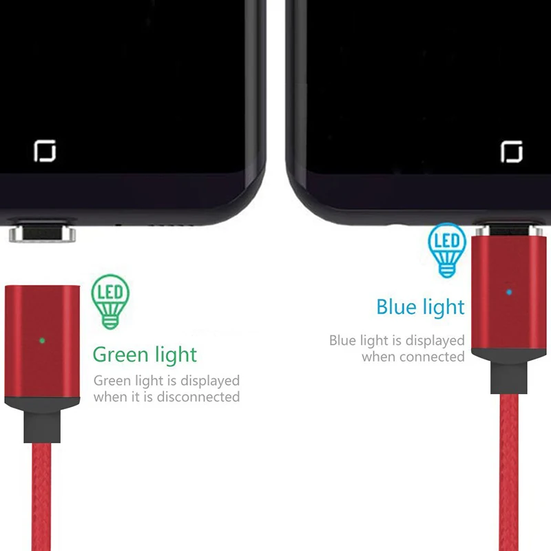 USB Type C/IOS/Micro 3 в 1 Магнитный зарядный кабель адаптер для быстрой зарядки нейлоновый