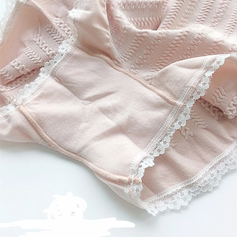 

4pcs/lot NEW Safety trousers Lace pants Women's underwear Cotton crotch abdomen hips Seamless underpants