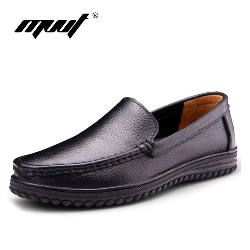 Мужские туфли ручной работы MVVT мягкие дышащие удобные мокасины из натуральной