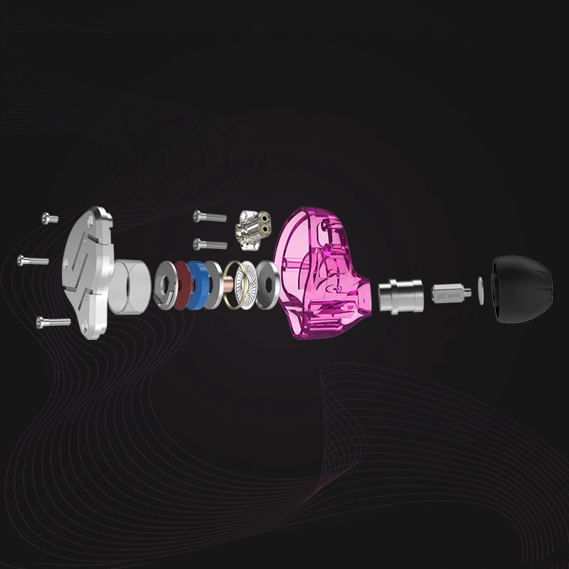 KZ ZSN 1DD + 1BA динамический баланс арматура блок Внутриканальные наушники Сабвуфер