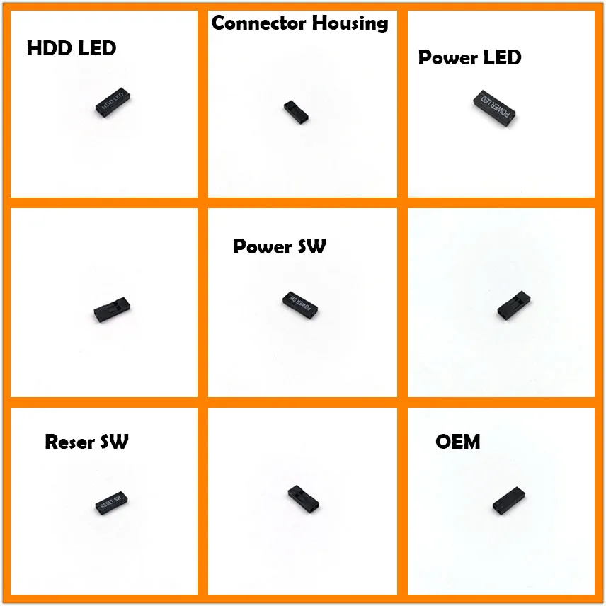 2 54 мм шаг сброс мощности SW мощность HDD LED женский 2P разъем корпус|Компьютерные