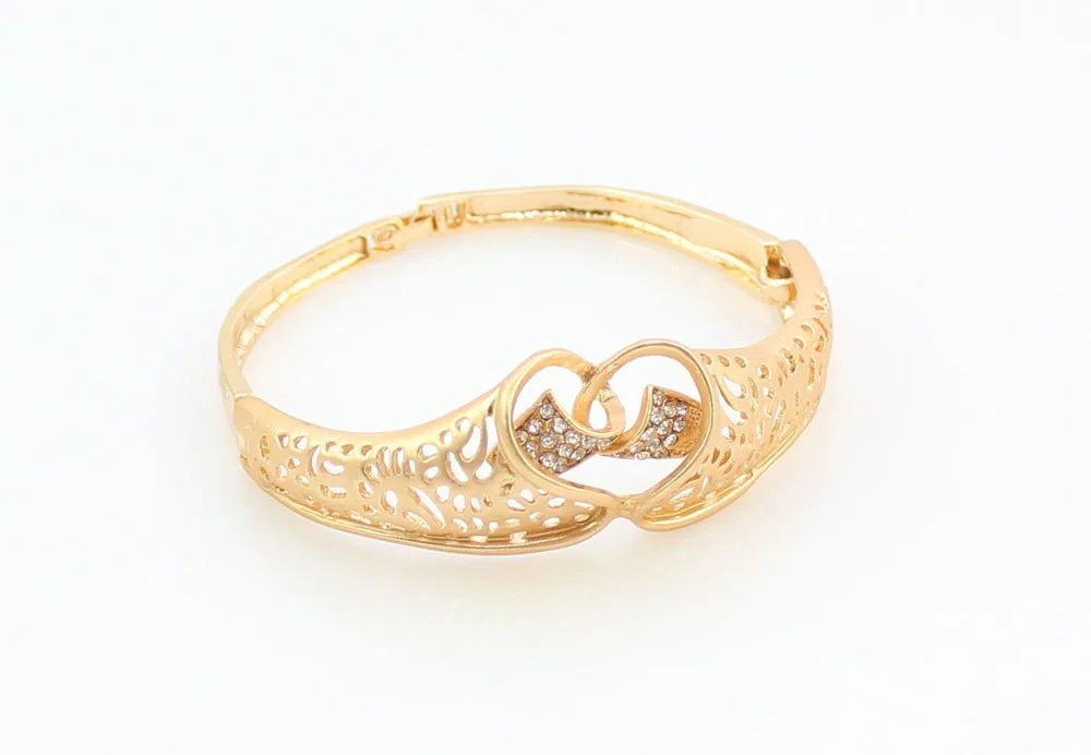 Женский золотой цвет новый дизайн австрийский кристалл Африка Дубай Свадебная