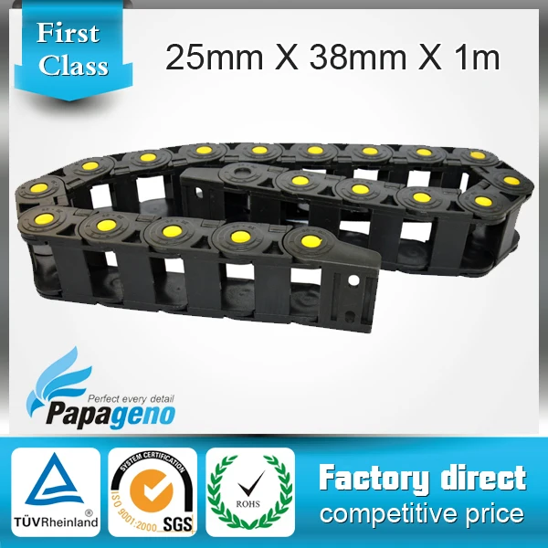25*38mm 1 meter open type cnc wiring chain with end connectors for CNC machine tools | Обустройство дома