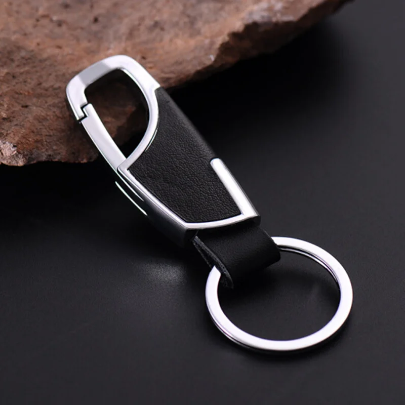 

Exquisite Metal Leather Keychain Keyring Key Chain Car Key Ring For Saab 9-3 9-5 9000 93 900 95 aero 9 3 42250 42252 9-2x 9-4x