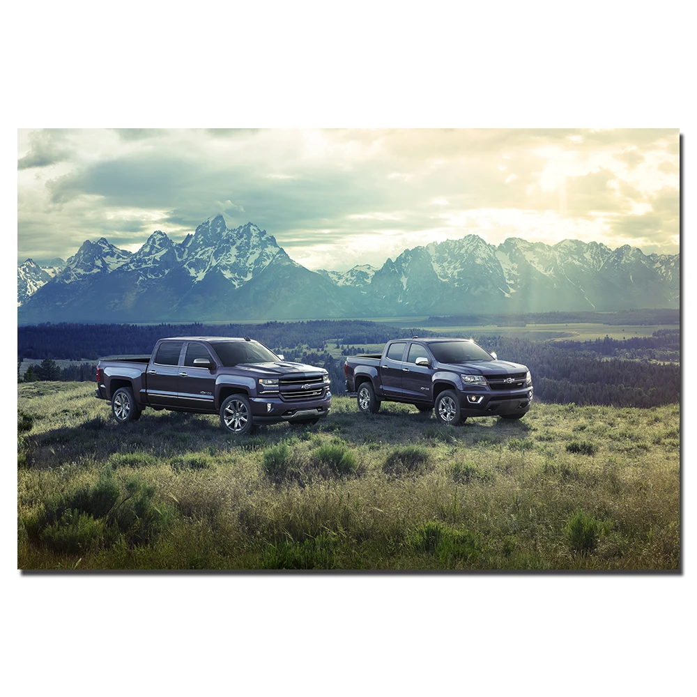 Chevrolet Silverado пикап Плакат Картина на холсте украшение Настенная картина для