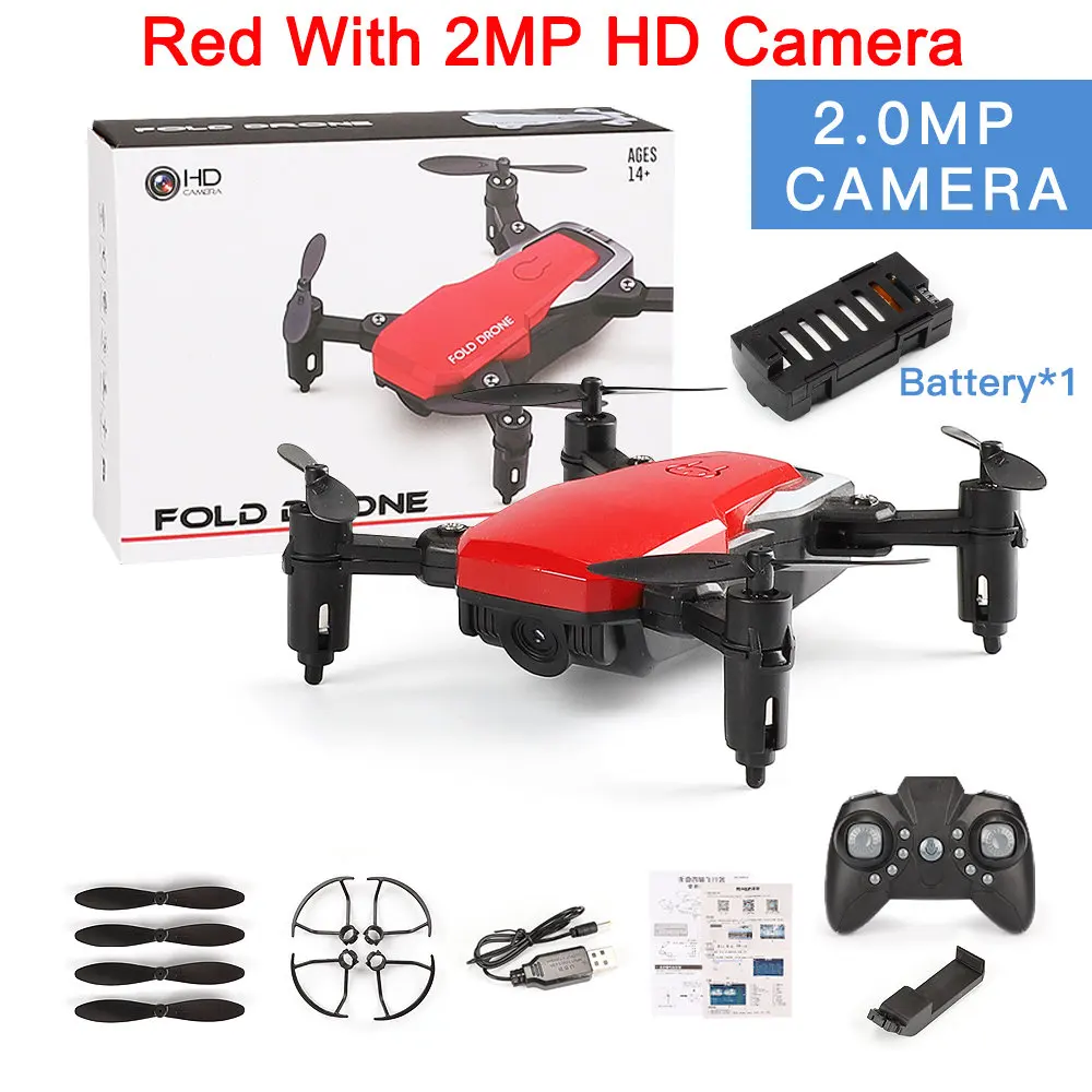 Red 2MP Camera XGODY мини складной Радиоуправляемый квадрокоптер с 720P HD камерой 2,4G wifi FPV RC Дрон 3D переворачивает самолет высота удержания Радиоуправляемый вертолет - Цвет: Red 2MP Camera