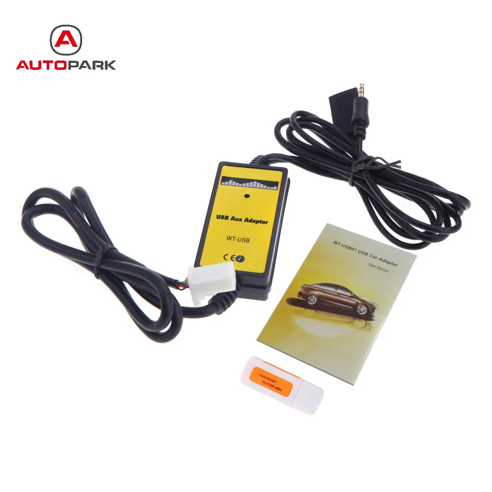 Универсальный USB AUX вход MP3-плеер CD аудио медиа интерфейс переходник Кабель +