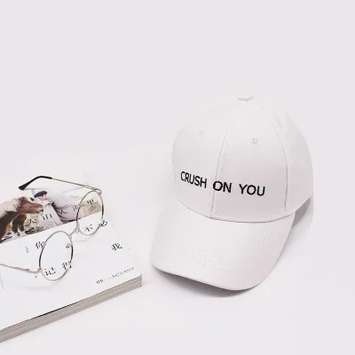 White Crush On You вышивка Snapback Кепки хип-хоп пара Любовник шляпа лето папа Шапки Для женщин Для мужчин Trucker Бейсбол Кепки s повседневное регулируемый - Цвет: White