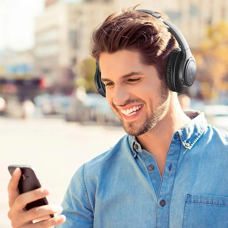 Оригинальные наушники Audio Technica ATH-SR30BT беспроводные Bluetooth-наушники музыкальные