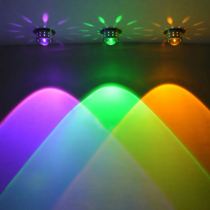 Светодиодный светильник RGB с пультом дистанционного 3W 6 Вт 9 Вт 12 Вт, хрустальный светильник sky, светильник для гостиной, фоновая настенная лампа для моделирования, потолочный светильник, светильник