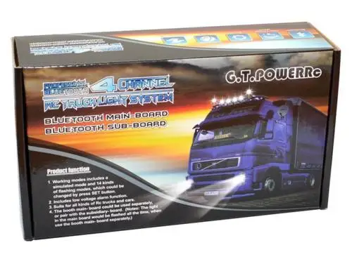 Профессиональная Bluetooth светильник GT POWER RC 4 канала 1/14 дюйма|Детали и аксессуары| |