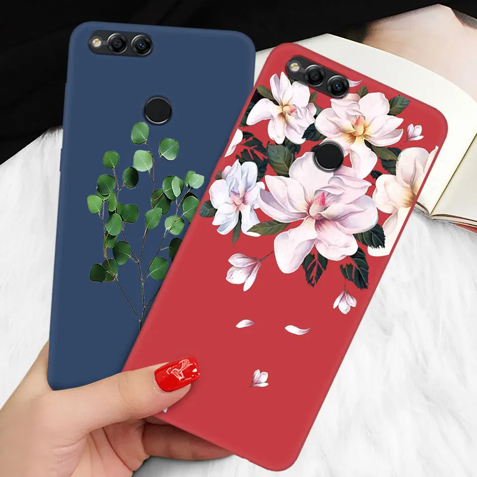 Чехол для телефона huawei Honor 6X 7C 7X 8C 8X TPU Fundas Para Coque для Honor 7A Pro 9 Lite черный матовый чехол