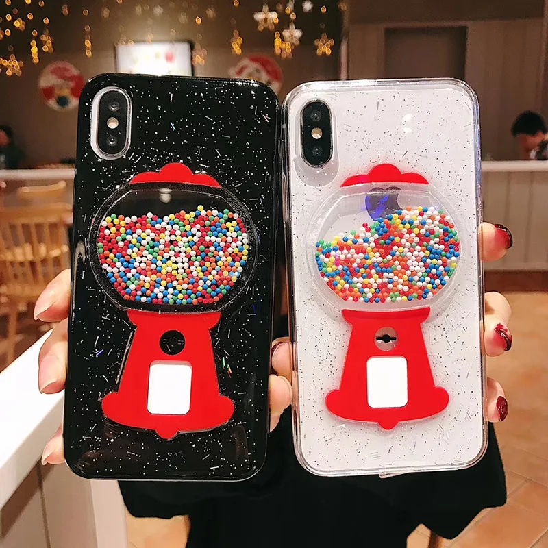 Япония мультфильм Капсула Игрушка лазер чехол для iPhone 11 XS Max XR прозрачный мягкий