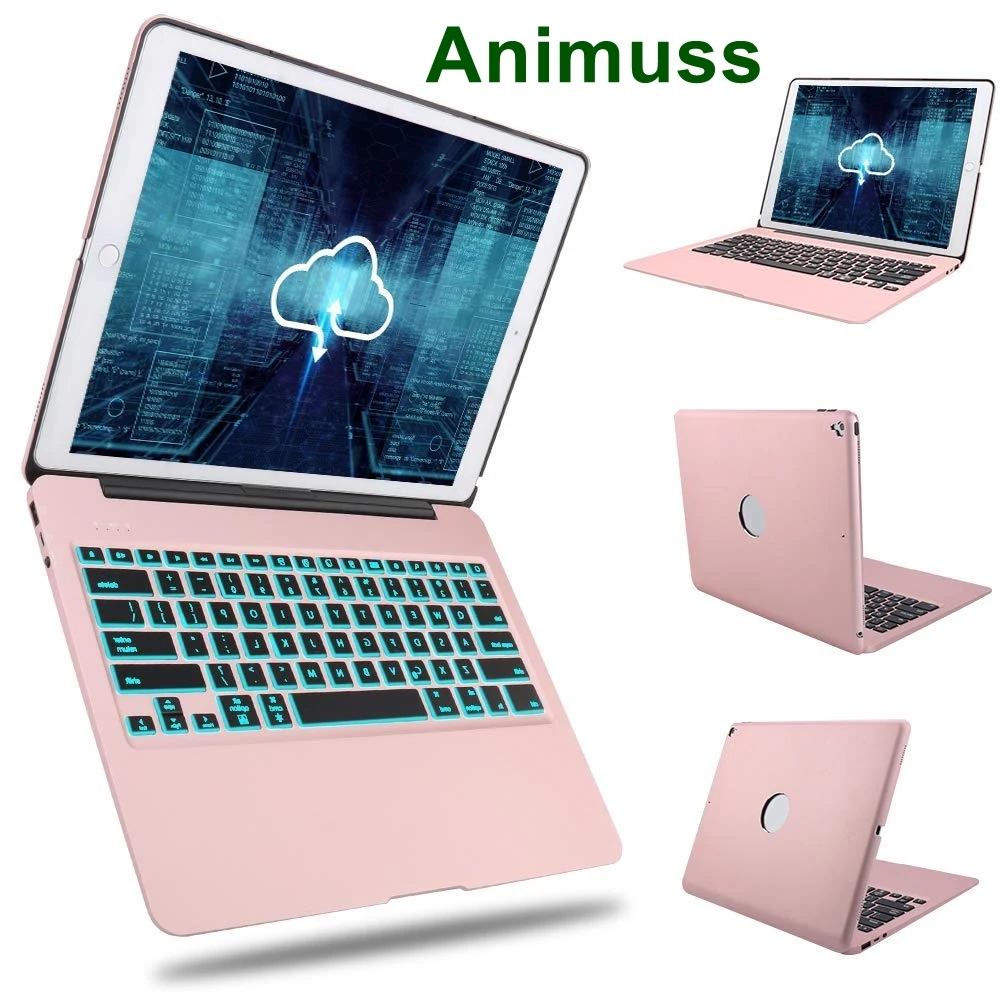 Чехол с клавиатурой для iPad Pro 12 9 2017 (2nd Gen)/2015 (1st Gen) ANIMUSS защитный ультратонкий
