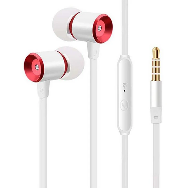 Проводные наушники 3 5 мм для телефона Hi Fi бас с микрофоном samsung Xiaomi Мобильный
