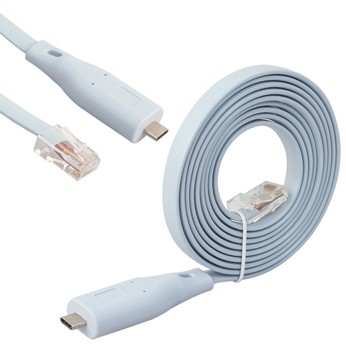 Консольный кабель 6 футов Type C к RJ45 для маршрутизатора Cisco|Кабели передачи данных| |