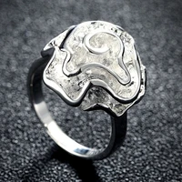 hot selling 925 sterling silver elegant rose flower women rings fashion jewelry for female valentines day gifts