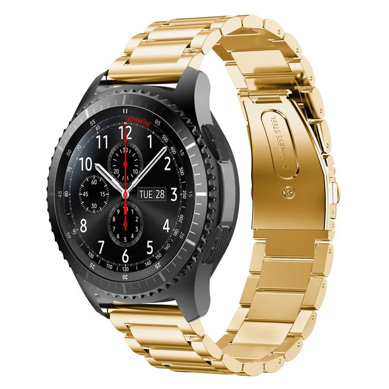 18 мм 20 мм 22 мм ремешок из нержавеющей стали для samsung gear S3/Sport/S2 металлический ремешок для часов для samsung Galaxy watch 42 мм 46 мм браслет
