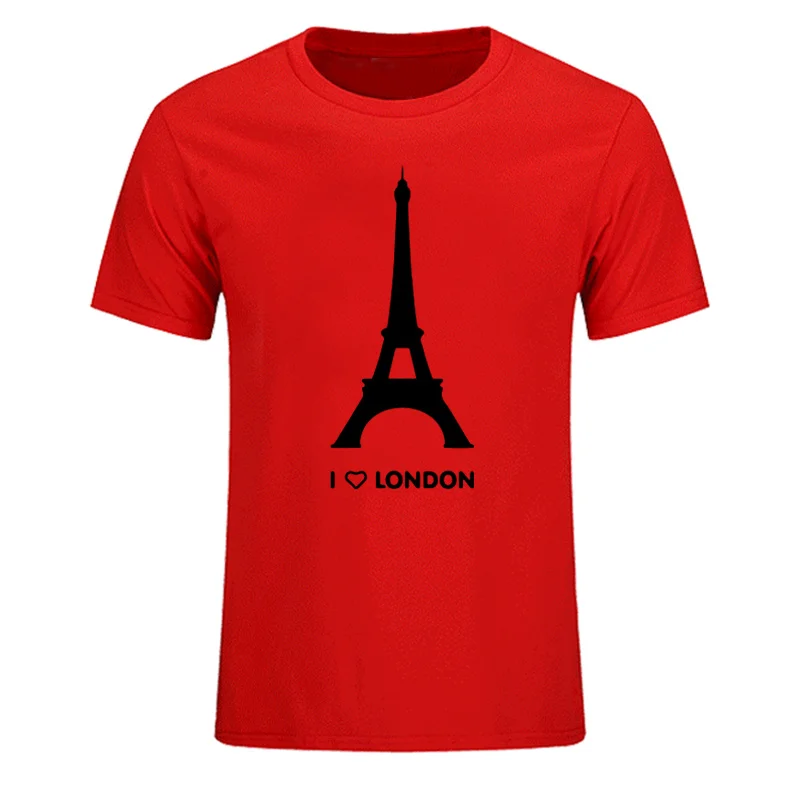 Новая летняя футболка с надписью I Love London Забавный романтический дизайн