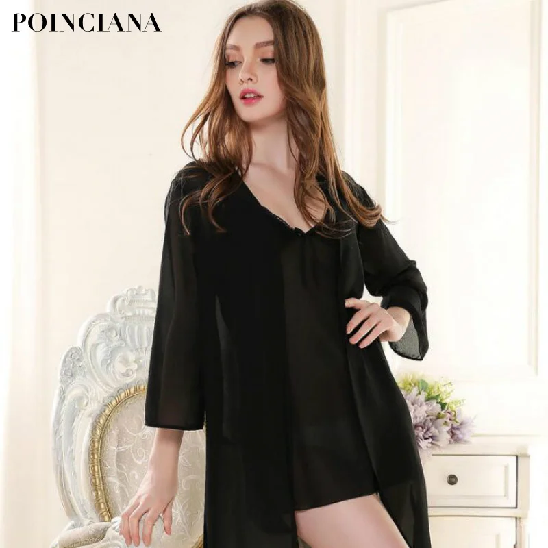 Женская ночная рубашка с длинным рукавом для дома|long sleeve robe|robe clothingsleeping gowns for women |